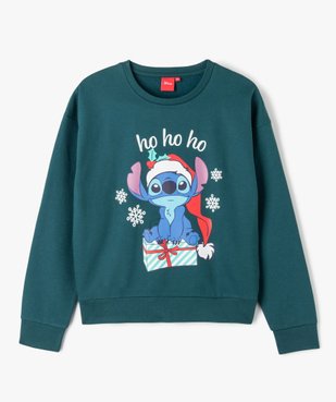 Sweat de Noël avec motif Stitch fille - Disney vue1 - LILO & STITCH - GEMO