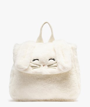 Sac à dos en fourrure imitation motif lapin fille vue1 - GEMO (ENFANT) - GEMO