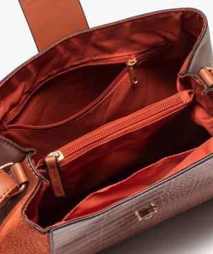 Sac besace femme multimatière vue3 - GEMO (ACCESS) - GEMO