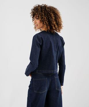 Veste en jean femme  vue3 - GEMO 4G FEMME - GEMO