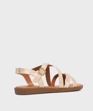 Sandales plates à brides scintillantes femme - Valentina Baldano vue4 - VALENTINA BALDA - GEMO