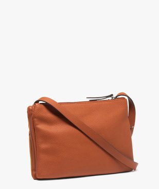Sac femme compact multimatières à bandoulière vue2 - GEMO (ACCESS) - GEMO