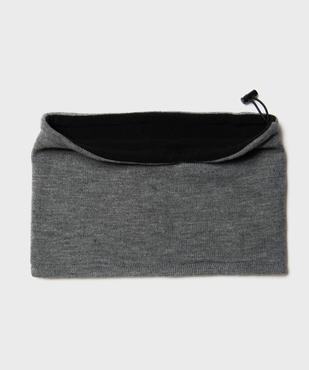 Echarpe tour de cou ajustable en maille doublée polaire garçon vue1 - GEMO (JUNIOR) - GEMO