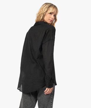 Chemise femme à rayures vue3 - GEMO(FEMME PAP) - GEMO