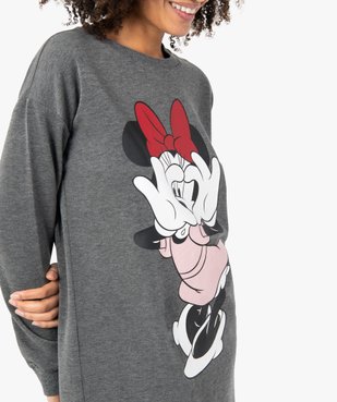 Chemise de nuit femme molletonnée avec motif Minnie - Disney vue2 - DISNEY DTR - GEMO