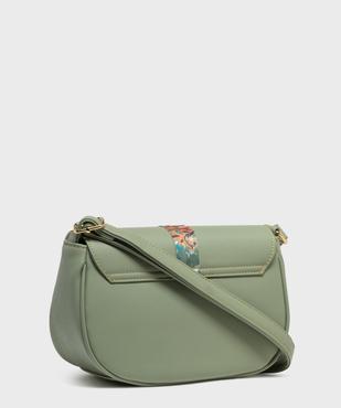 Sac besace demi-lune à détail foulard femme vue2 - GEMO (ACCESS) - GEMO