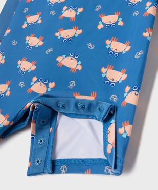 Maillot de bain combinaison anti UV à motifs crabes bébé garçon vue4 - GEMO(BEBE DEBT) - GEMO