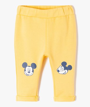 Pantalon en maille molletonnée avec motif Mickey bébé garçon - Disney  vue1 - DISNEY BABY - GEMO