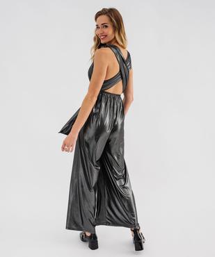 Combinaison pantalon multilook en maille fluide et brillante femme vue5 - GEMO(FEMME PAP) - GEMO