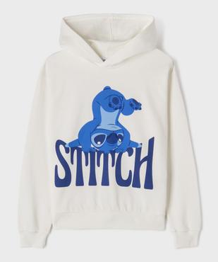 Sweat à capuche motif Stitch fille - Disney vue1 - LILO & STITCH - GEMO