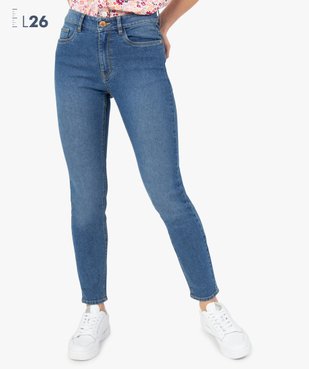 Taille 28 taille haute bleu foncé Skinny Jegging/Jeans Long Jambe m&s Nouveau. 