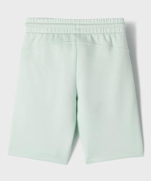 Bermuda en maille extensible à taille élastiquée garçon  vue4 - GEMO (ENFANT) - GEMO