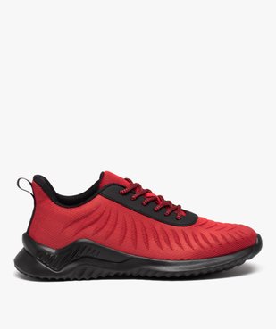 Baskets homme en mesh avec motifs en relief vue1 - GEMO (SPORTSWR) - GEMO