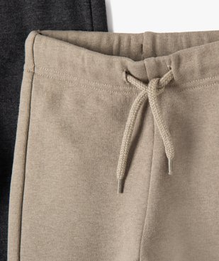 Pantalon bébé garçon en maille intérieur molletonné (lot de 2) vue2 - GEMO C4G BEBE - GEMO