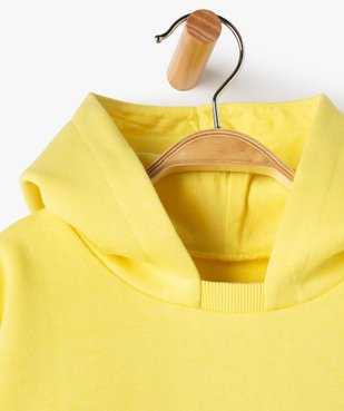 Sweat bébé garçon à capuche avec coutures asymétriques vue3 - GEMO 4G BEBE - GEMO