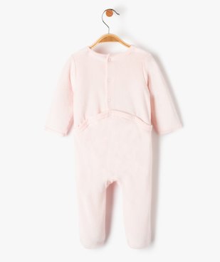 Pyjama bébé en velours avec ouverture pont-dos vue3 - 1E PRIX BY GEMO - GEMO