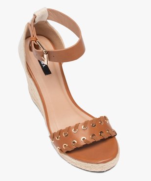 Sandales femme à talon compensé et bride à œillets Only vue5 - ONLY - GEMO