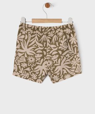Short en coton stretch imprimé à taille élastiqué bébé garçon vue6 - GEMO(BEBE DEBT) - GEMO