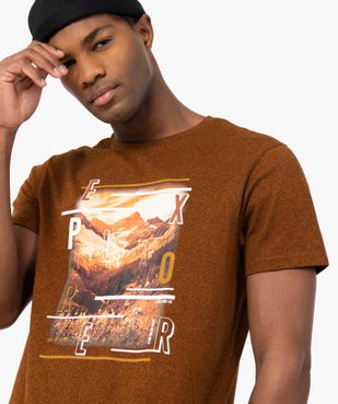 Tee-shirt homme avec motif grands espaces vue5 - GEMO (HOMME) - GEMO