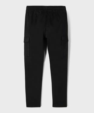 Pantalon cargo Regular en coton stretch à taille élastiquée garçon vue4 - GEMO (JUNIOR) - GEMO