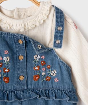 Ensemble 2 pièces salopette et body bébé fille - LuluCastagnette vue3 - LULUCASTAGNETTE - GEMO