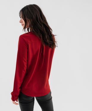 Chemise unie en matière crêpe femme vue3 - GEMO 4G FEMME - GEMO