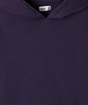 Sweat à capuche uni intérieur molletonné garçon vue2 - GEMO 4G GARCON - GEMO