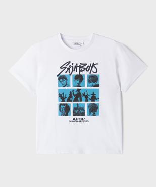 Tee-shirt manches courtes motif Saja Boys garçon - K-Pop Demon Hunters vue1 - KPOP DEMON HUNTERS - GEMO