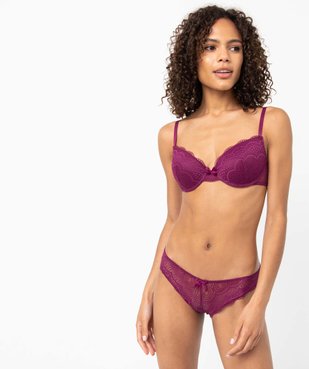 Culotte en dentelle et tulle femme (lot de 2) vue3 - GEMO(HOMWR FEM) - GEMO