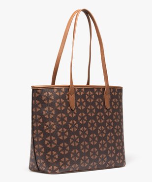 Sac cabas femme à motifs vue2 - GEMO (ACCESS) - GEMO