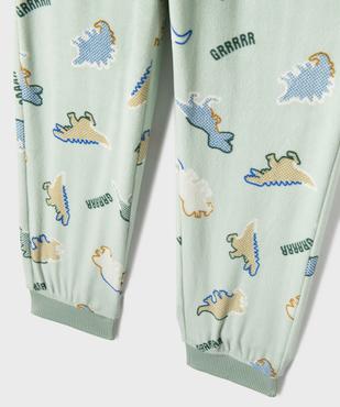 Pyjama en velours 2 pièces imprimé dinosaures garçon vue3 - GEMO 4G GARCON - GEMO