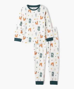 Pyjama garçon en velours à motifs forestiers vue2 - GEMO (ENFANT) - GEMO