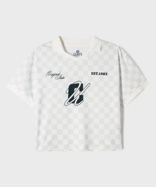 Tee-shirt de sport manches courtes coupe large fille - Camps United vue2 - CAMPS - GEMO