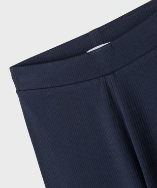 Cycliste en maille côtelée extensible fille vue2 - GEMO 4G FILLE - GEMO