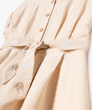 Robe fluide à manches courtes fille vue6 - GEMO 4G FILLE - GEMO