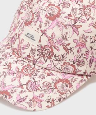 Casquette baseball fleurie femme vue3 - GEMO (ACCESS) - GEMO