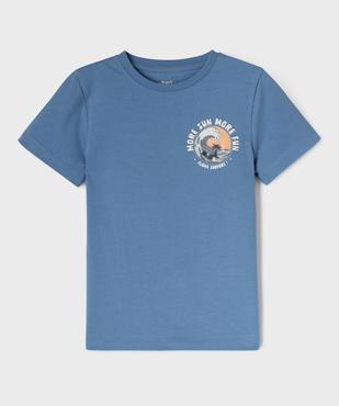 T-shirt à motif en relief garçon vue1 - GEMO 4G GARCON - GEMO