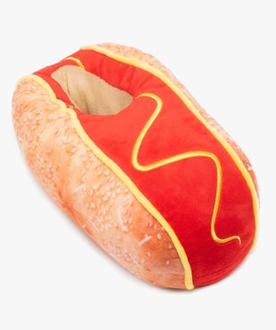 Chaussons 3D forme motif hot-dog homme vue5 - GEMO(HOMWR FEM) - GEMO