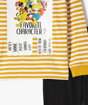 Pyjama garçon bicolore avec motifs XXL - Disney vue2 - DISNEY DTR - GEMO