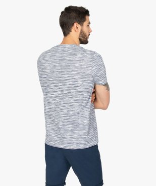 Tee-shirt homme à manches courtes et rayures vue3 - GEMO (HOMME) - GEMO