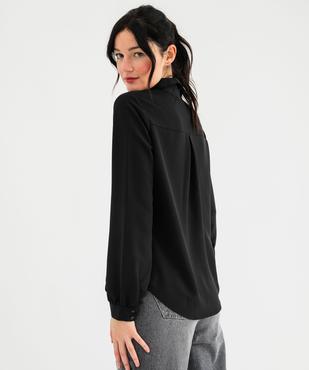 Chemise unie en matière crêpe femme vue3 - GEMO 4G FEMME - GEMO