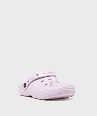 Sabots souples unis et perforés fille vue2 - GEMO (PLAGE) - GEMO