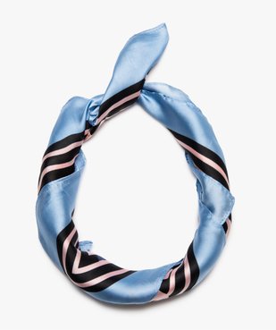 Foulard femme imprimé en matière satinée vue2 - GEMO (ACCESS) - GEMO