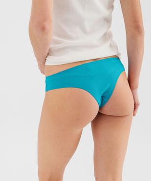 Tanga en maille côtelée femme (lot de 2) vue5 - GEMO 4G FEMME - GEMO