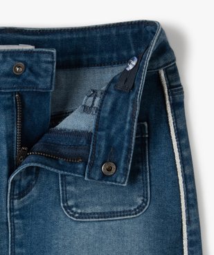 Jupe fille en jean avec liserés pailletés – Lulu Castagnette vue2 - LULUCASTAGNETTE - GEMO