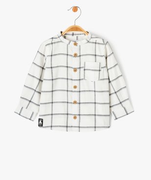 Chemise à carreaux à col rond bébé garçon - LuluCastagnette vue1 - LULUCASTAGNETTE - GEMO