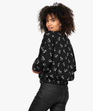 Sweat femme court imprimé - Snoopy & Les Peanuts vue3 - SNOOPY - GEMO