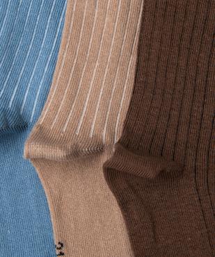Chaussettes en maille côtelée garçon (lot de 3) vue2 - GEMO 4G GARCON - GEMO
