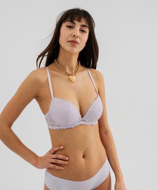 Soutien-gorge push-up à armatures en dentelle vue4 - GEMO(HOMWR FEM) - GEMO