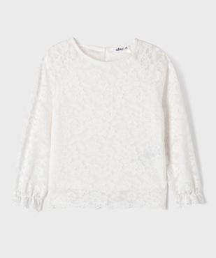 Blouse manches longues en dentelle fille vue2 - GEMO (ENFANT) - GEMO
